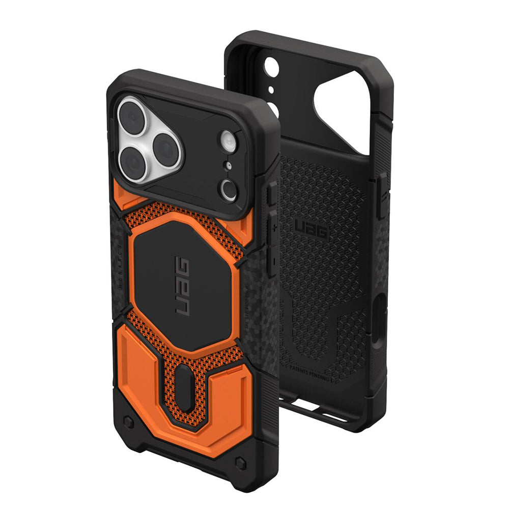 MagSafe-Hülle für Apple iPhone 18 Pro Max / 17 Pro Max, Urban Armor Gear, Monarch Pro Kevlar, Orange