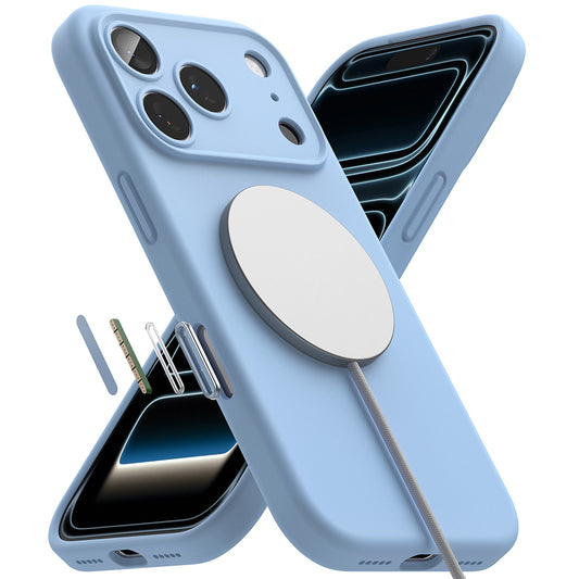 MagSafe-Hülle für Apple iPhone 18 Pro Max, Ringke, Silikon, Blau