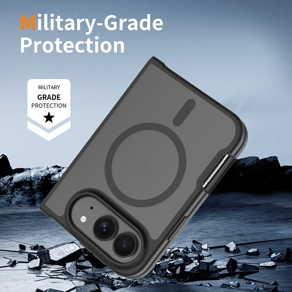 MagSafe Case for Apple iPhone Duo, Techsuit, PureFrost, Satin Black