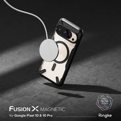 MagSafe-Hülle für Google Pixel 10 Pro / 10, Ringke, Fusion X, Schwarz