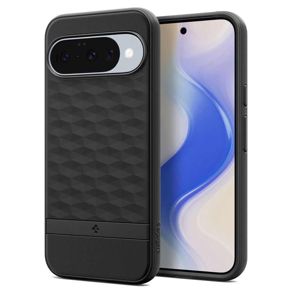 MagSafe Hülle für Google Pixel 10 Pro / 10, Spigen, Caseology Parallax, Mattschwarz ACS09708