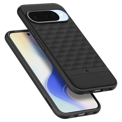 MagSafe Hülle für Google Pixel 10 Pro / 10, Spigen, Caseology Parallax, Mattschwarz ACS09708
