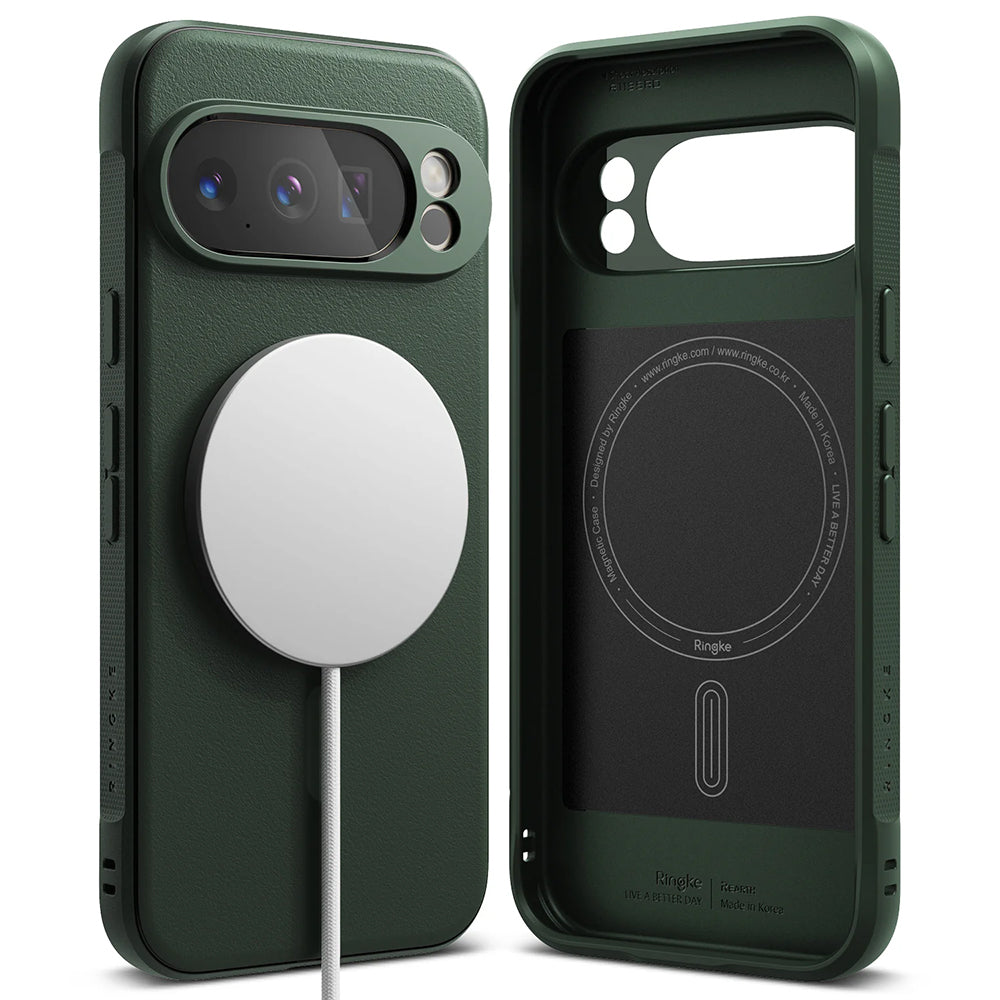 MagSafe-Hülle für Google Pixel 10 Pro, Ringke, Onyx, Dunkelgrün