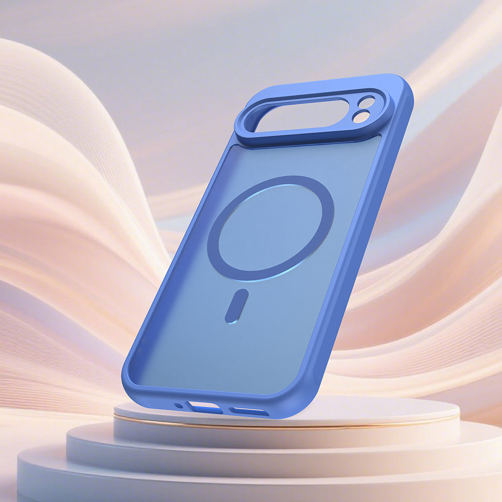 MagSafe Case for Google Pixel 10 Pro, Techsuit, HaloFrost II, Blue