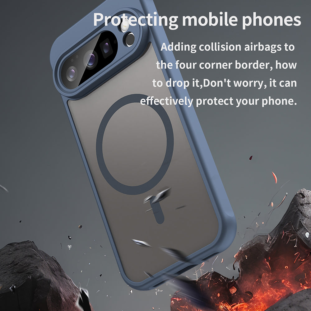 MagSafe-Hülle für Google Pixel 10 Pro, Techsuit, HaloFrost II, Marineblau