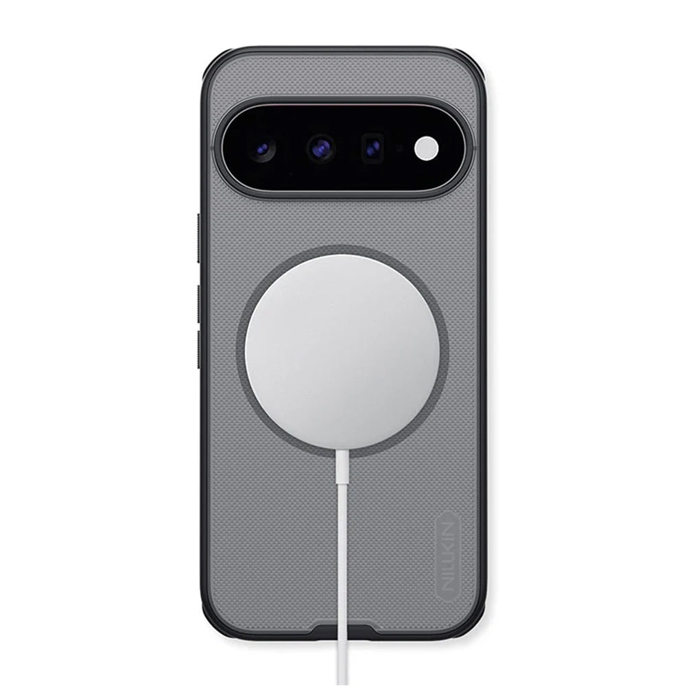 MagSafe-Hülle für Google Pixel 11, Nillkin Super Shield Pro, Schwarz, transparent und satiniert