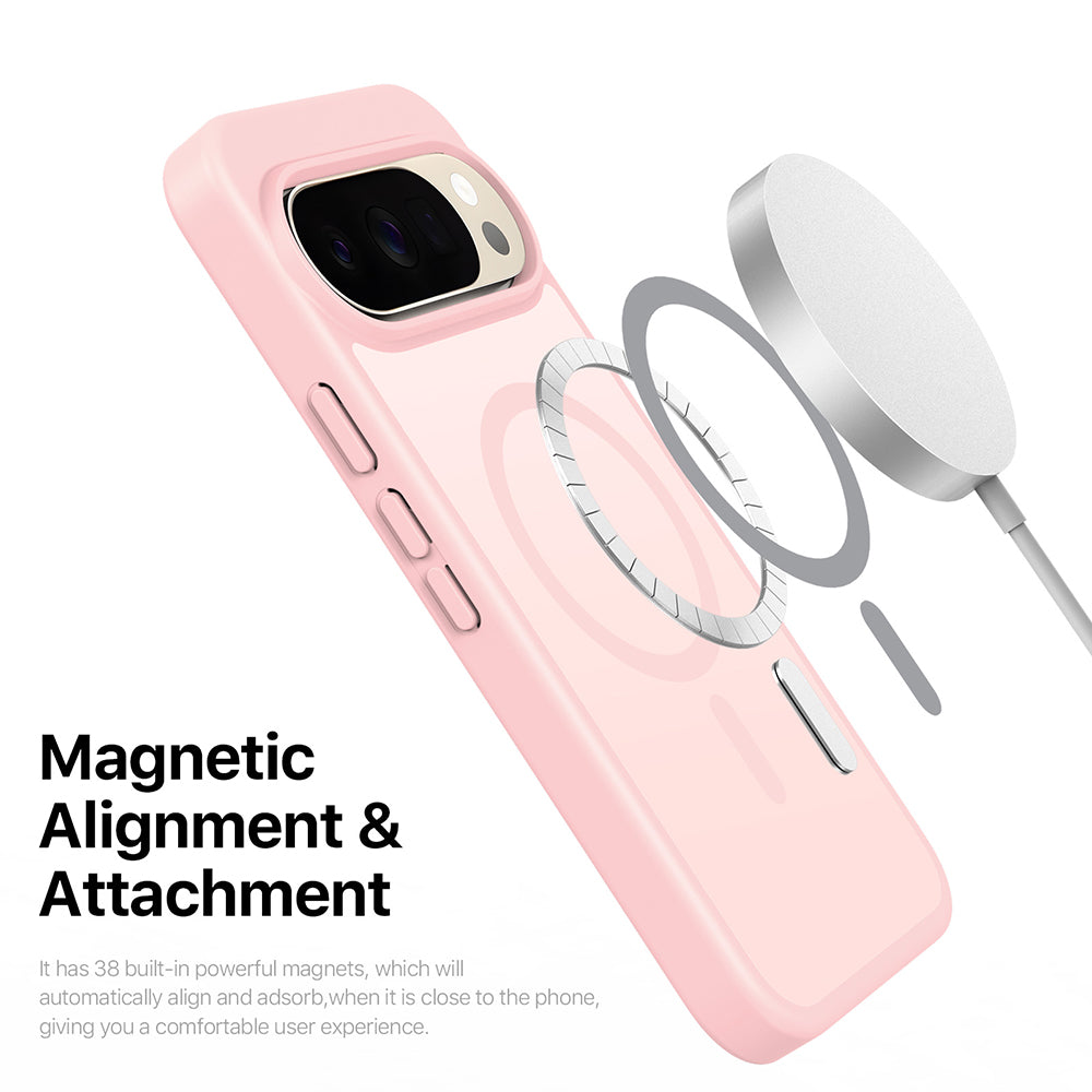 MagSafe-Hülle für Google Pixel 11 Pro / 11 / 10 Pro / 10 / 9, DUX DUCIS, Yind, Hellrosa