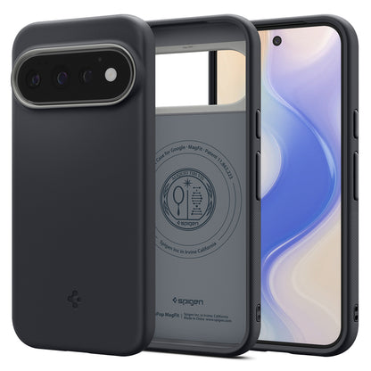 MagSafe-Hülle für Google Pixel 11 Pro, Spigen, Caseology Nano Pop, Schwarz ACS11435