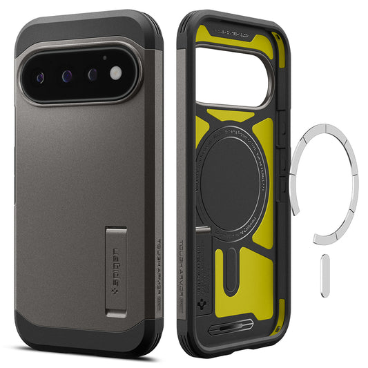 MagSafe-Hülle für Google Pixel 11 Pro, Spigen, Tough Armor, Grau ACS11860