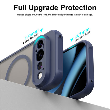 MagSafe-Hülle für Google Pixel 11 Pro, Techsuit, HaloFrost II, Marineblau