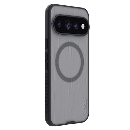 MagSafe-Hülle für Google Pixel 11 Pro XL, Nillkin, Super Shield Pro, Schwarz Transparent Satiniert