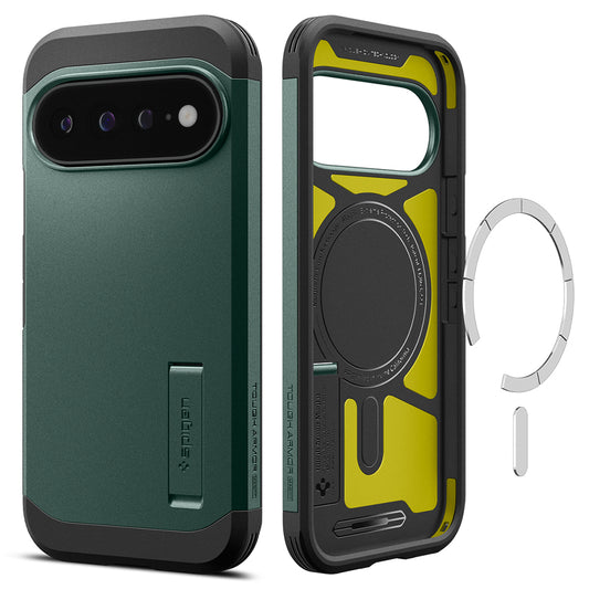 MagSafe-Hülle für Google Pixel 11 Pro XL, Spigen, Tough Armor, Grün ACS11864