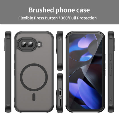 MagSafe-Hülle für Google Pixel 9a, Techsuit, HaloFrost II, Schwarz