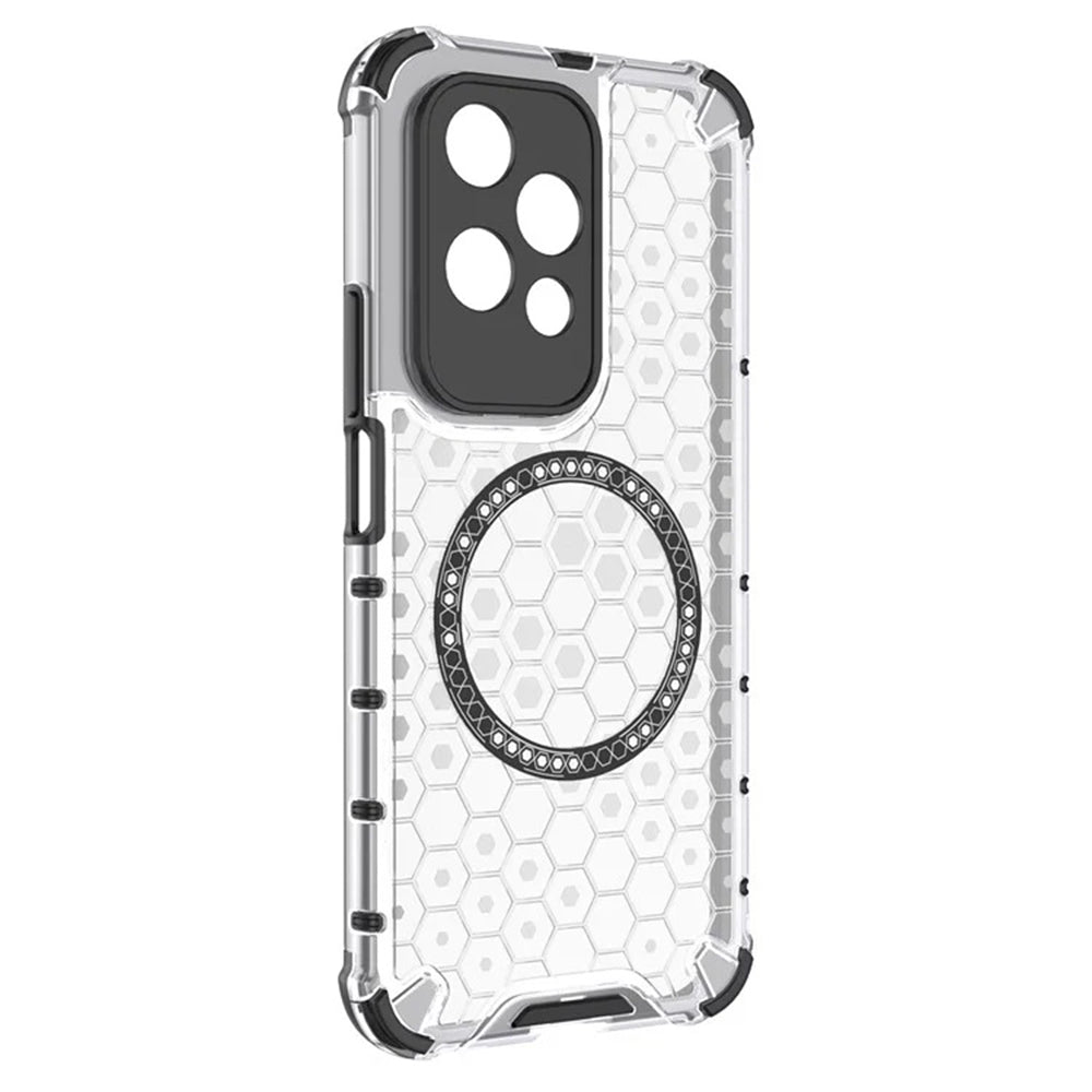 MagSafe-Hülle für Honor 200 Lite, Techsuit, HoneyComb Shield, Weiß