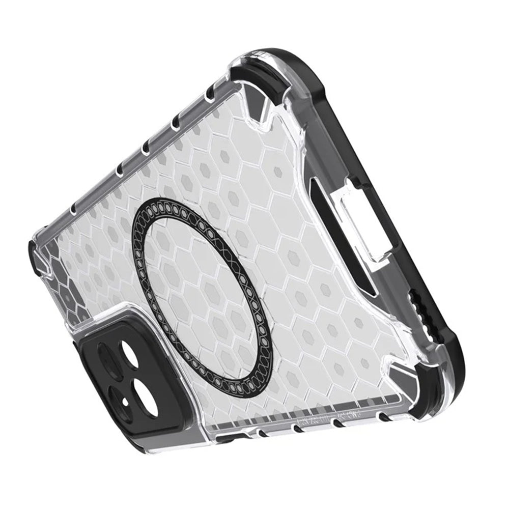 MagSafe-Hülle für Honor 200 Lite, Techsuit, HoneyComb Shield, Weiß
