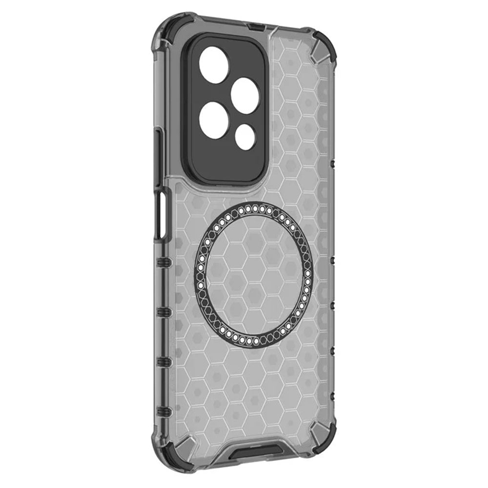 MagSafe-Hülle für Honor 200 Lite, Techsuit, HoneyComb Shield, Schwarz