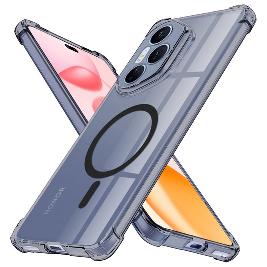 MagSafe-Hülle für Honor 400 Pro, Techsuit, stoßfest klar, rauchfarben