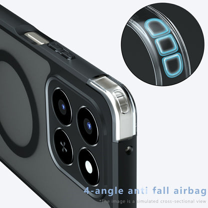 MagSafe Hülle für Honor 400 Smart 4G / X7d 4G / 400 Smart 5G, Techsuit, PureFrost, Satinschwarz