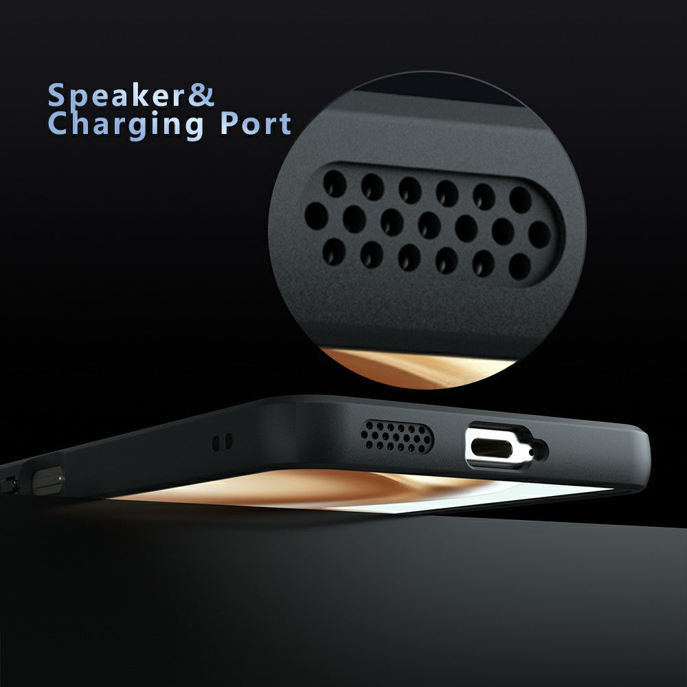 MagSafe Hülle für Honor 400 Smart 4G / X7d 4G / 400 Smart 5G, Techsuit, PureFrost, Satinschwarz