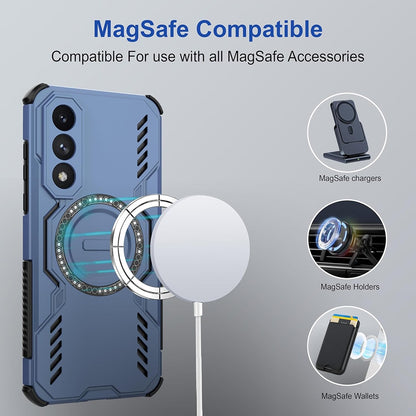 MagSafe-Hülle für Honor 600 Pro, Techsuit, ArmorMag, Blau