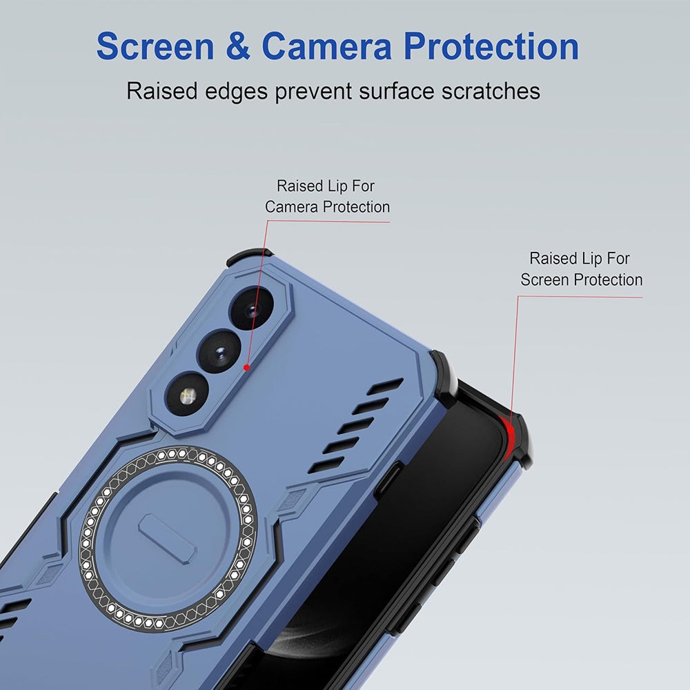 MagSafe-Hülle für Honor 600 Pro, Techsuit, ArmorMag, Blau