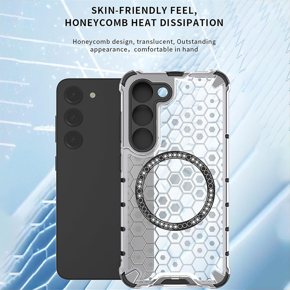 MagSafe-Hülle für Honor Magic6 Lite, Techsuit, HoneyComb Shield, Schwarz