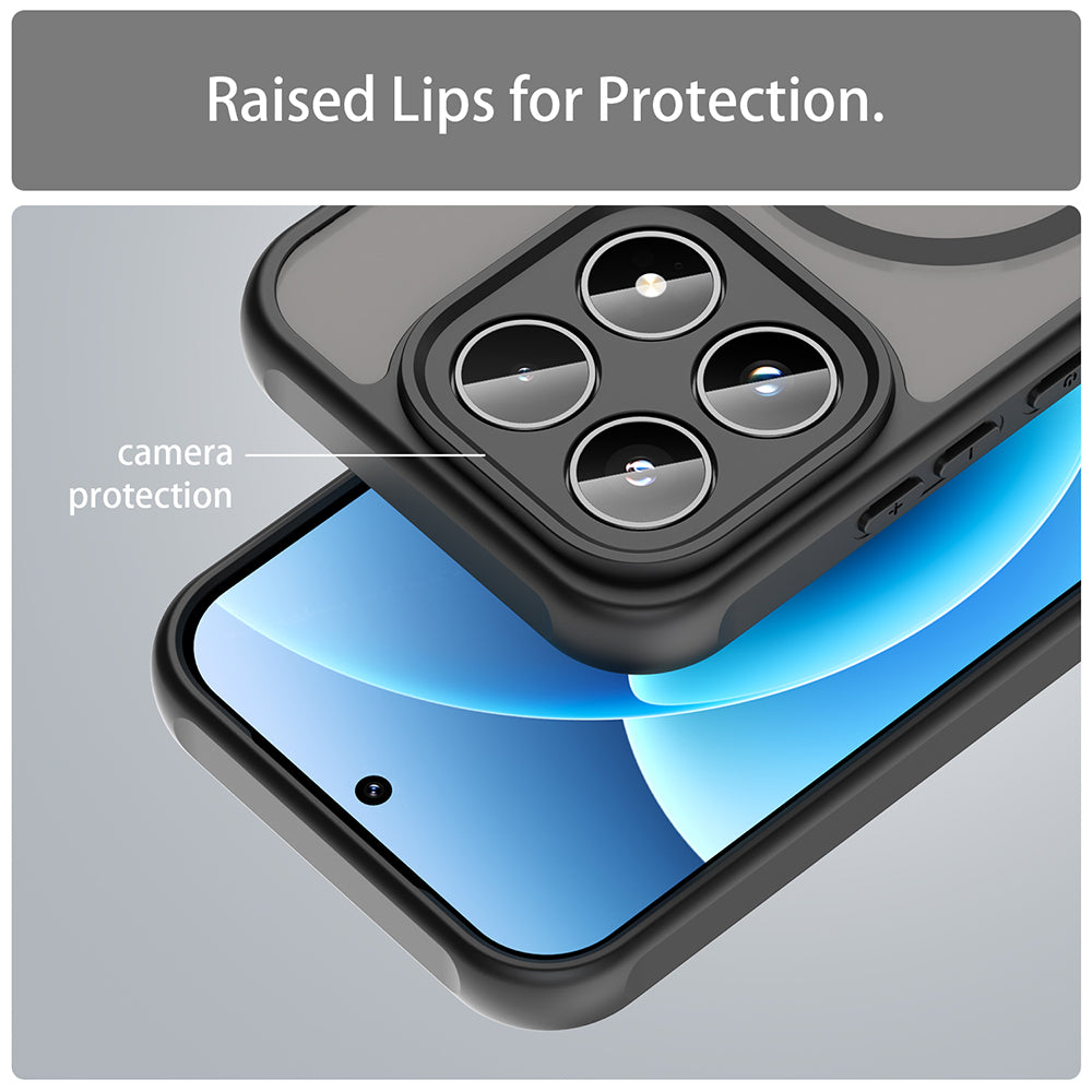 MagSafe Hülle für Honor Magic8 Lite, Techsuit, HaloFrost II, Schwarz