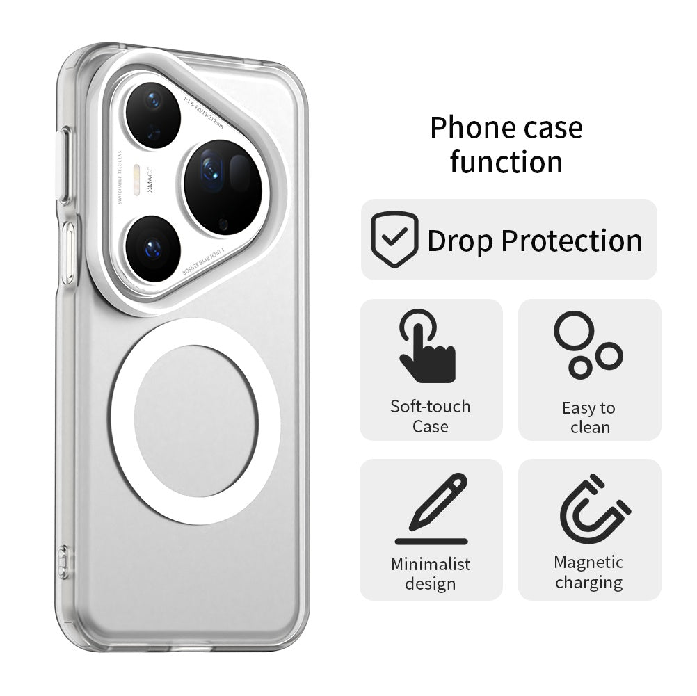 MagSafe-Hülle für Huawei Pura 80 Ultra, Techsuit, CandyCase, Weiß