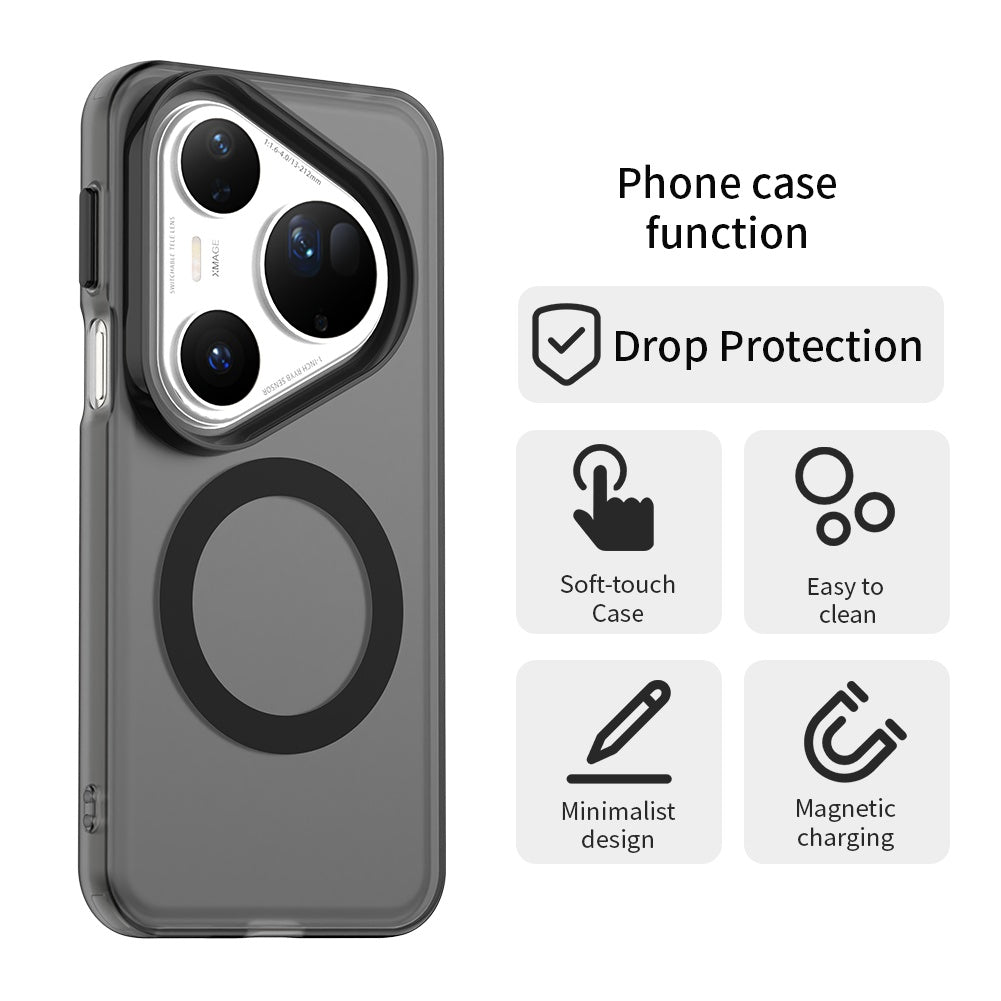 MagSafe-Hülle für Huawei Pura 80 Ultra, Techsuit, CandyCase, Schwarz