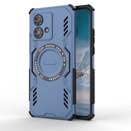 MagSafe-Hülle für Motorola Edge 40 Neo, Techsuit, ArmorMag, Blau