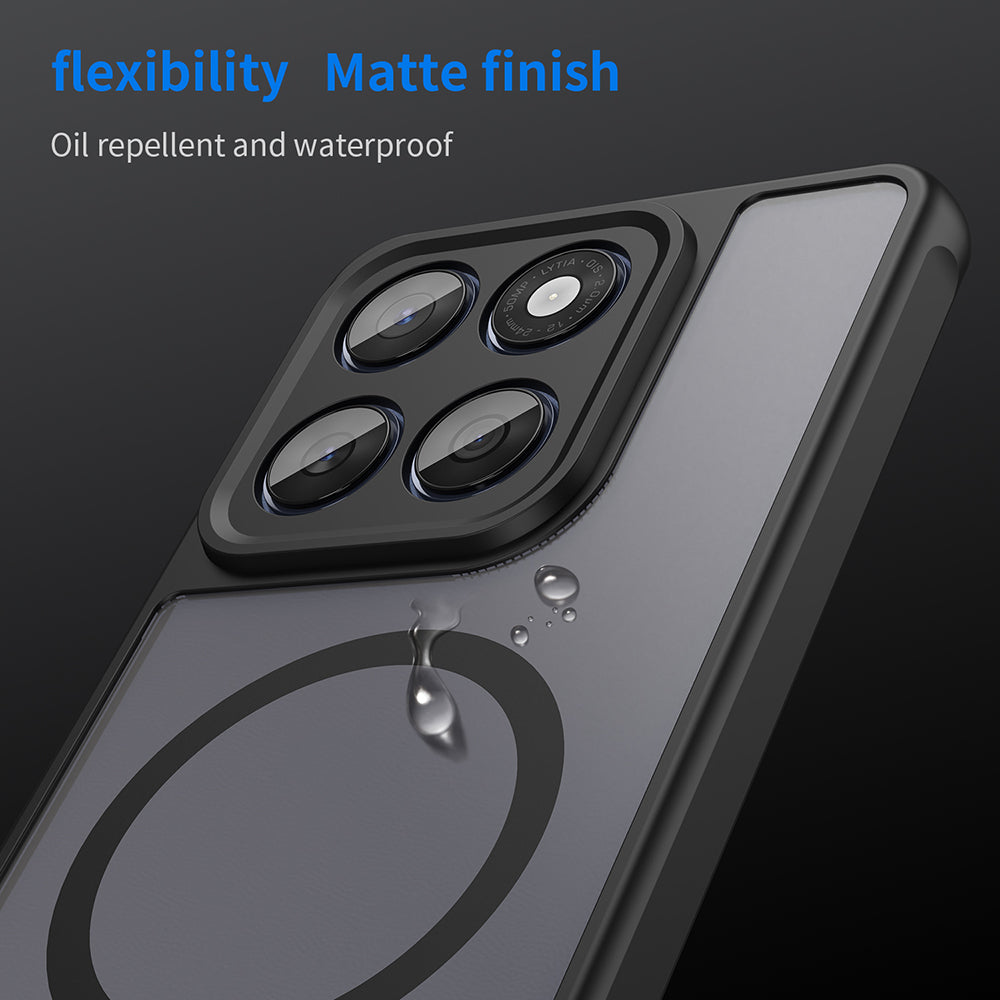 MagSafe-Hülle für Motorola Edge 60 Fusion / Edge 60, Techsuit, HaloFrost II, Schwarz