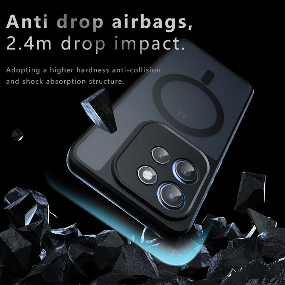 MagSafe Hülle für Motorola Edge 60 Neo / Edge 50 Neo / ThinkPhone 25, Techsuit, PureFrost, Satinschwarz