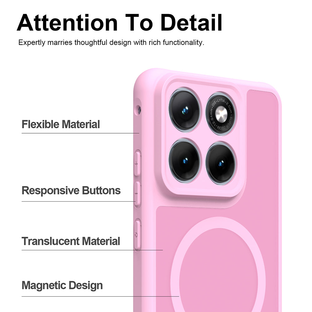 MagSafe-Hülle für Motorola Edge 70 Fusion, Techsuit, HaloFrost II, Rosa