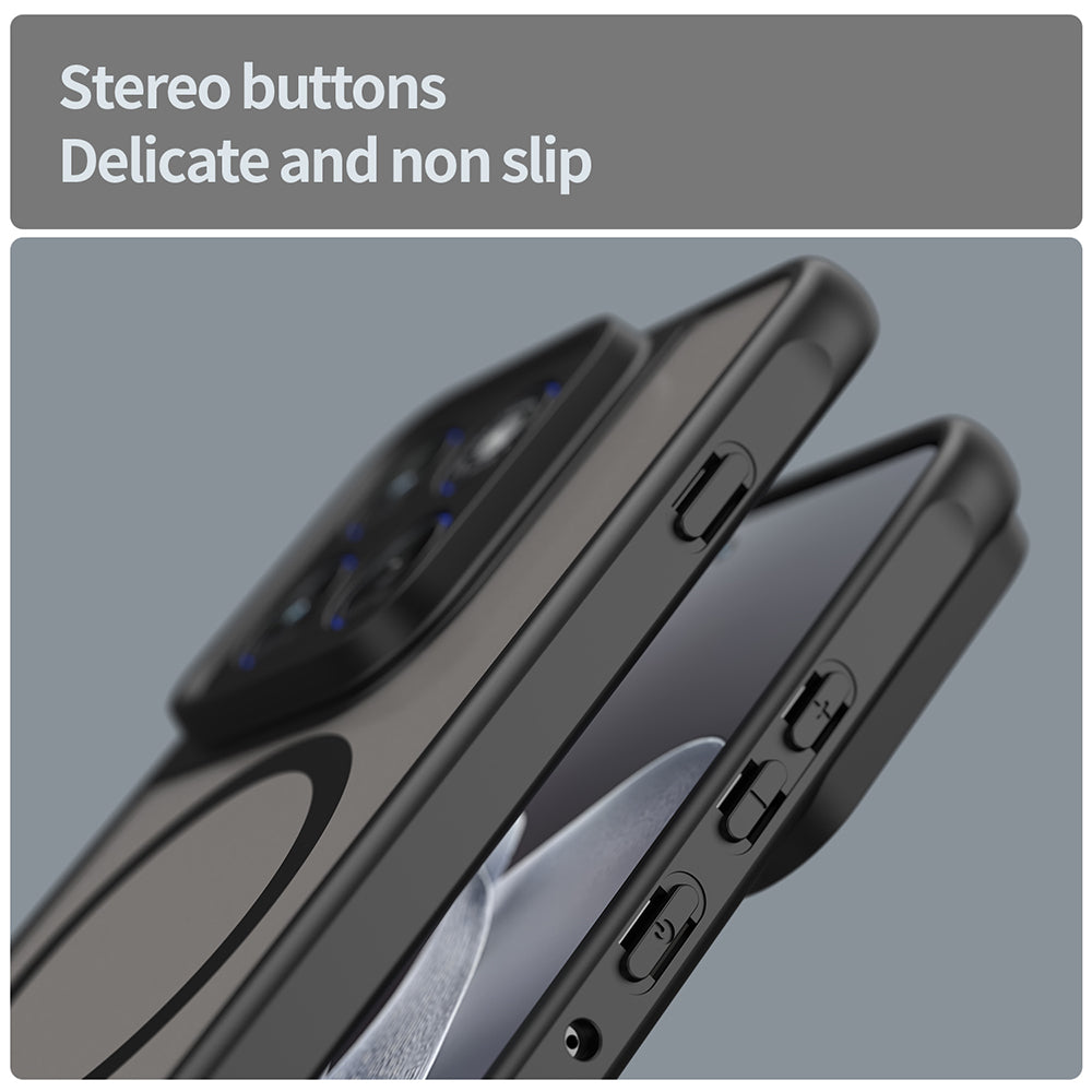 MagSafe Hülle für Motorola Edge 70, Techsuit, HaloFrost II, Schwarz