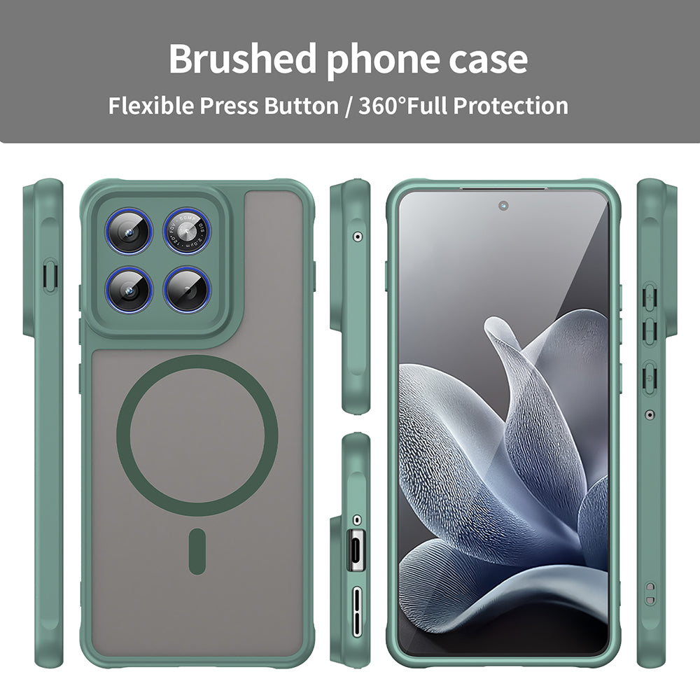 MagSafe Hülle für Motorola Edge 70, Techsuit, HaloFrost II, Grün