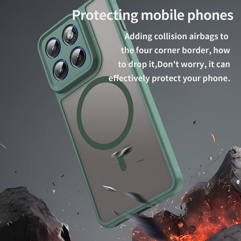 MagSafe Hülle für Motorola Edge 70, Techsuit, HaloFrost II, Grün