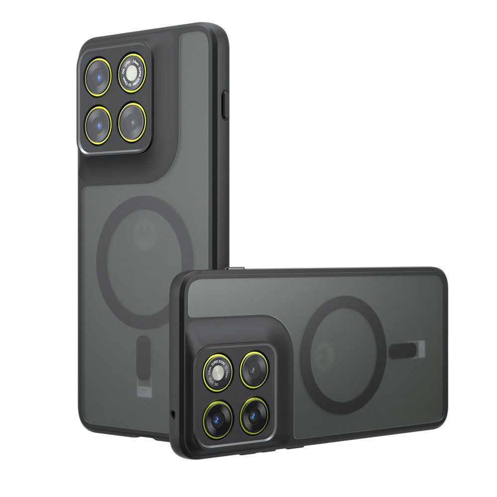 MagSafe Hülle für Motorola Edge 70, Techsuit, PureFrost, Satinschwarz