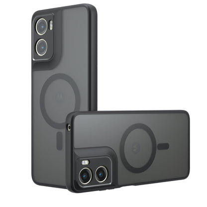 MagSafe Hülle für Motorola Moto G06, Techsuit, PureFrost, Satinschwarz