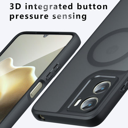 MagSafe Hülle für Motorola Moto G06, Techsuit, PureFrost, Satinschwarz