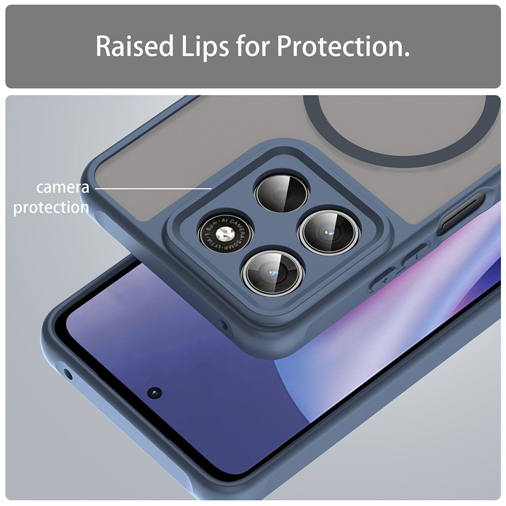 MagSafe-Hülle für Motorola Moto G47 / G37 Power / G37, Techsuit, HaloFrost II, Marineblau