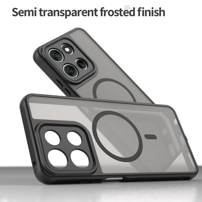 MagSafe Case for Motorola Moto G86, Techsuit, HaloFrost II, Black
