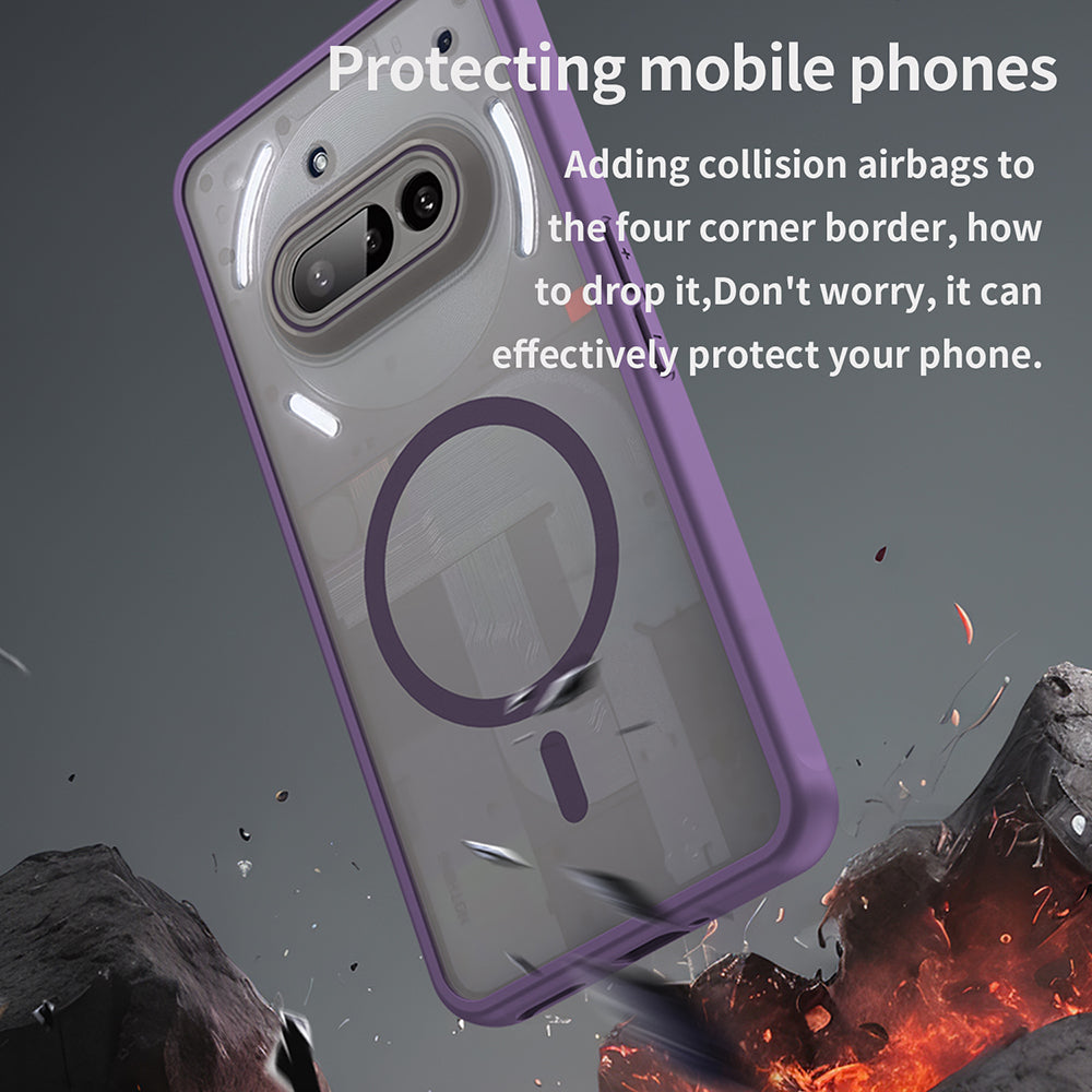 MagSafe-Hülle für Nothing Phone (3a), Techsuit, HaloFrost II, Lila