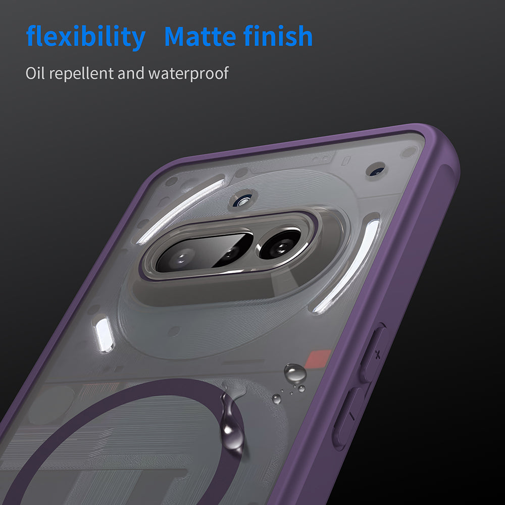 MagSafe-Hülle für Nothing Phone (3a), Techsuit, HaloFrost II, Lila