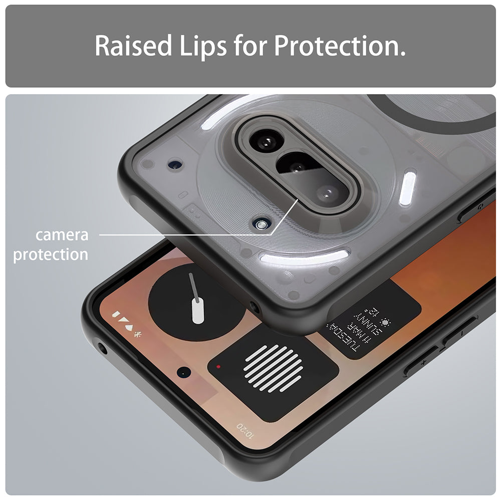 MagSafe-Hülle für Nothing Phone (3a), Techsuit, HaloFrost II, Schwarz