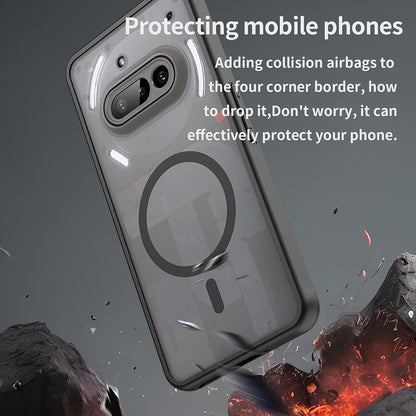 MagSafe-Hülle für Nothing Phone (3a), Techsuit, HaloFrost II, Schwarz