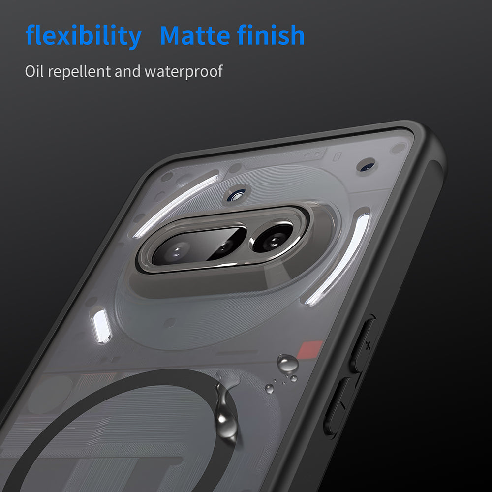 MagSafe-Hülle für Nothing Phone (3a), Techsuit, HaloFrost II, Schwarz