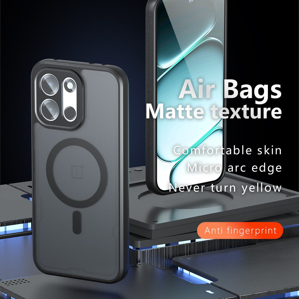 MagSafe-Hülle für OnePlus Nord 6, Techsuit, PureFrost, Satin Schwarz