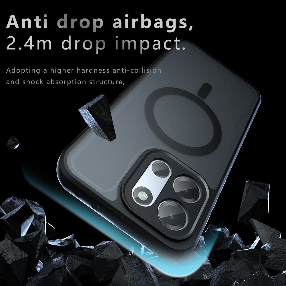 MagSafe-Hülle für OnePlus Nord 6, Techsuit, PureFrost, Satin Schwarz