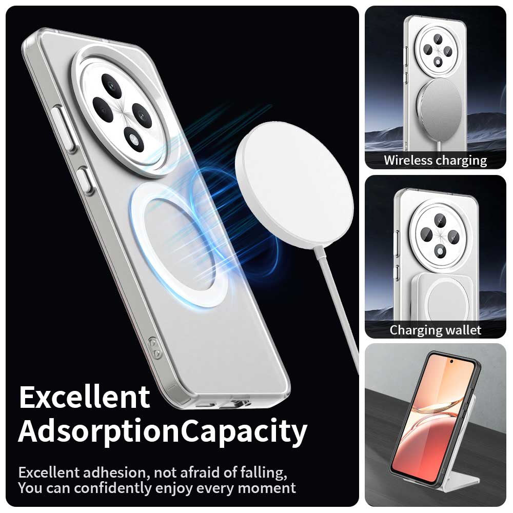 MagSafe-Hülle für Oppo Reno12 FS 5G / Reno12 FS 4G / Reno12 F 4G / Reno12 F, Techsuit, CandyCase, Weiß