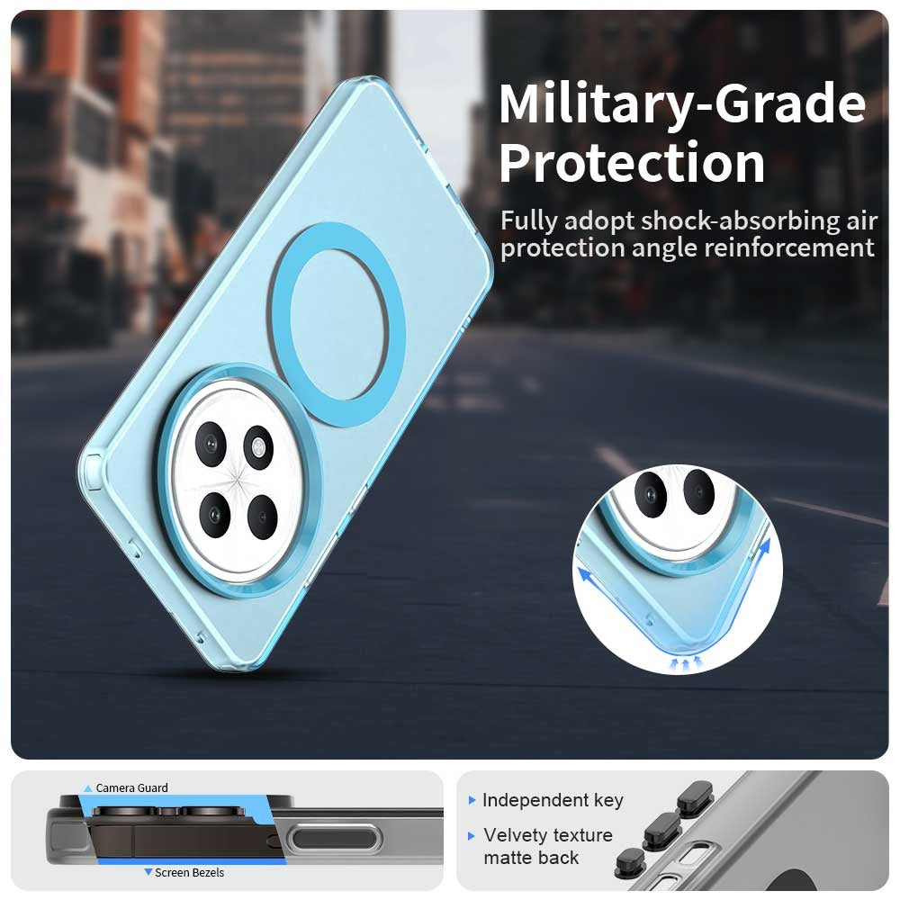 MagSafe-Hülle für Oppo Reno12 FS 5G / Reno12 FS 4G / Reno12 F 4G / Reno12 F, Techsuit, CandyCase, Blau